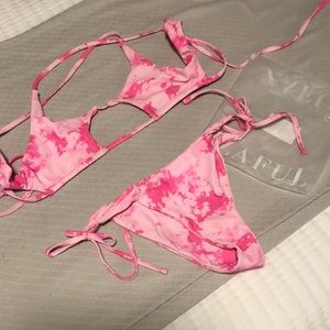 ZAFUL SIZE 6 - Hot Pink Tie Dye Bikini - Brand New